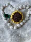 Crochet Flower Keychains - Sunflowers