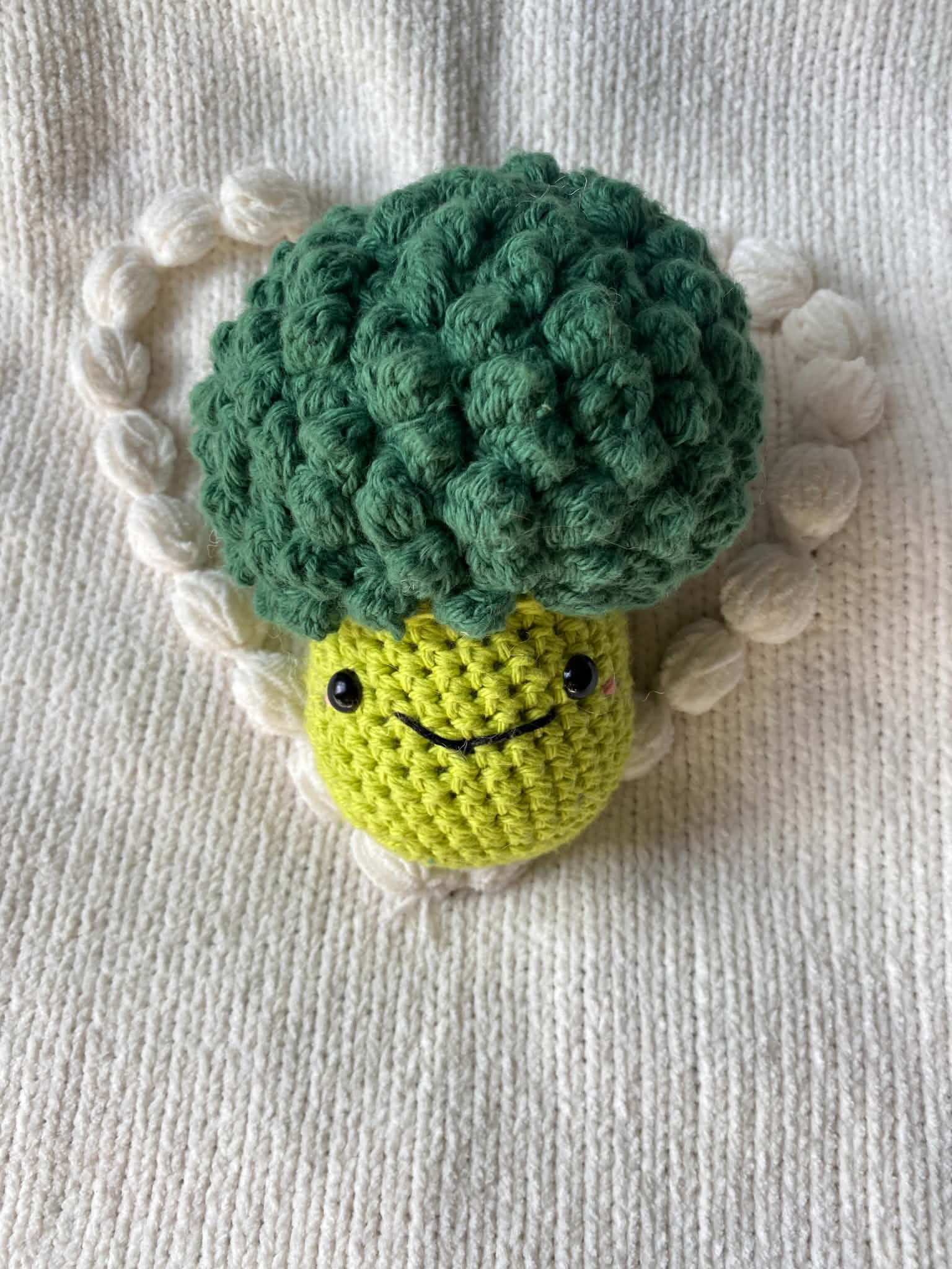Brody the Broccoli – Textured & Topped Crochet Vegetable Plush