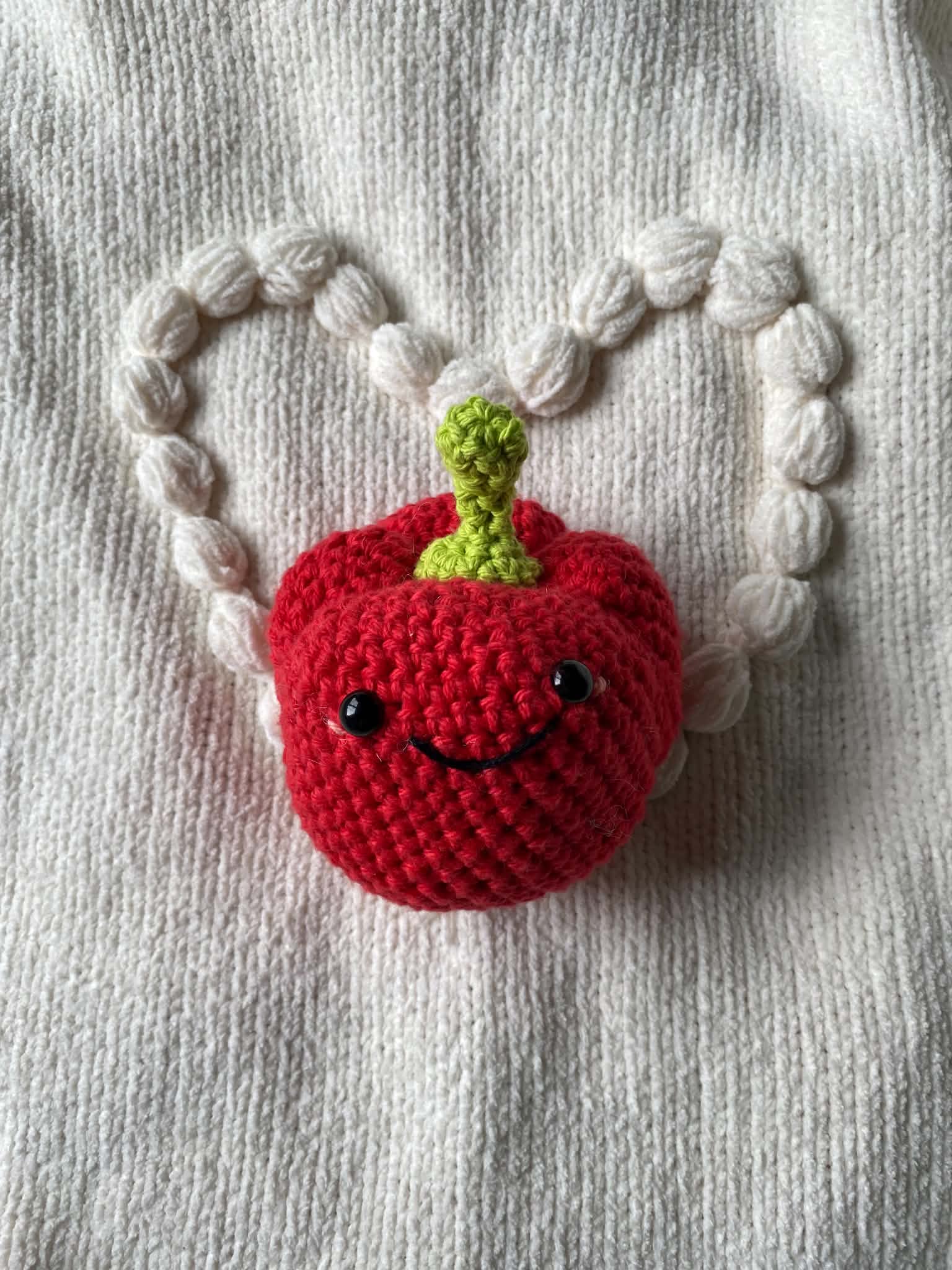 Piper the Pepper – Vibrant Red Crochet Bell Pepper