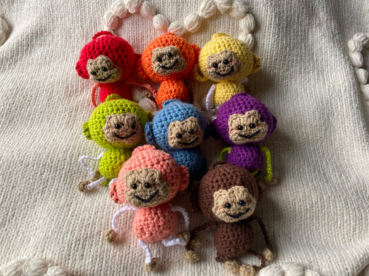 Dangling Monkey Keychains
