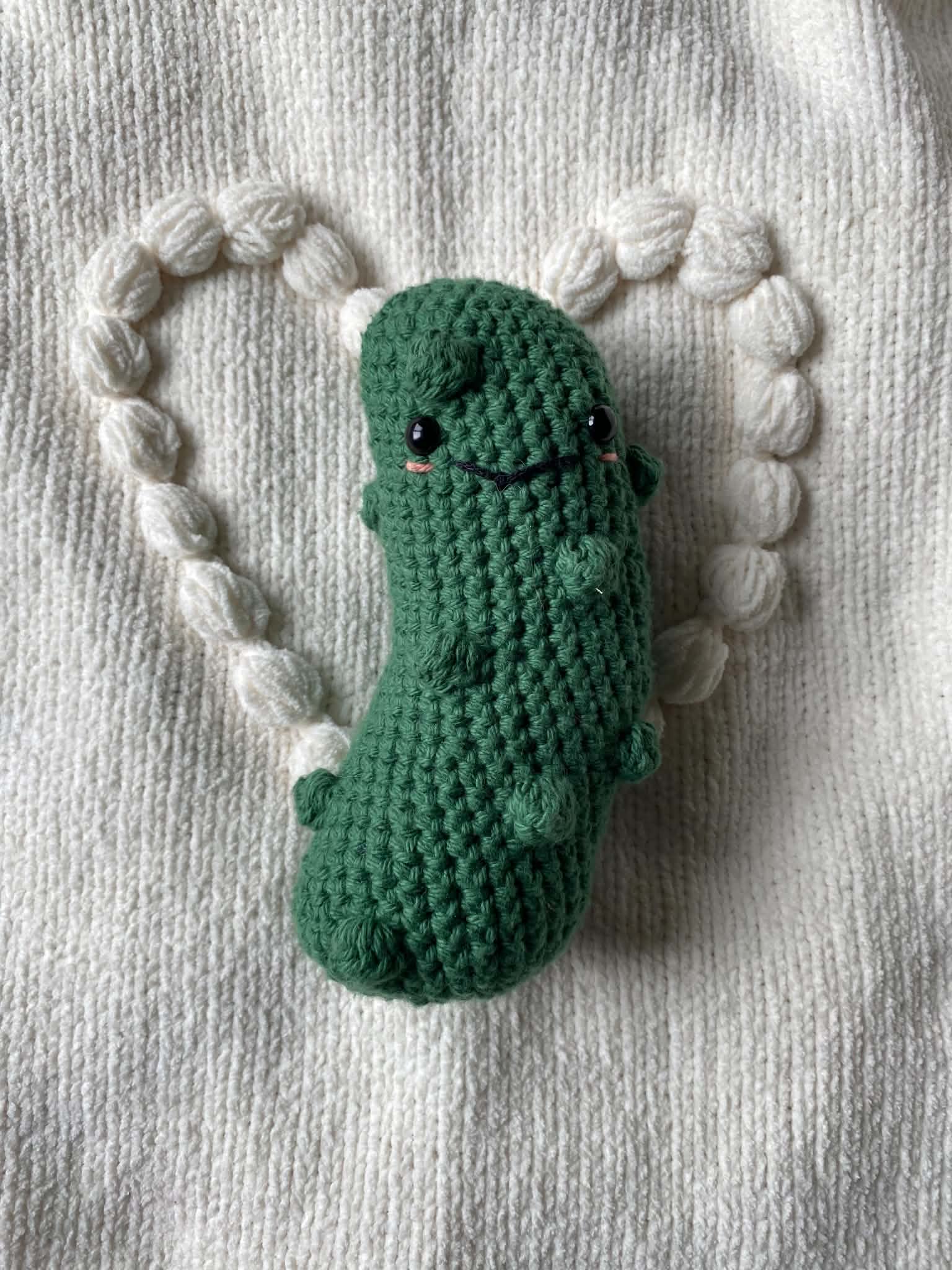 Peter the Pickle – Textured & Tiny Crochet Amigurumi